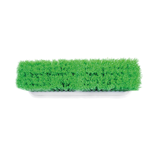 10" Vehicle Brush with Bumper Green Fiber (No handle) Globe Commercial Products