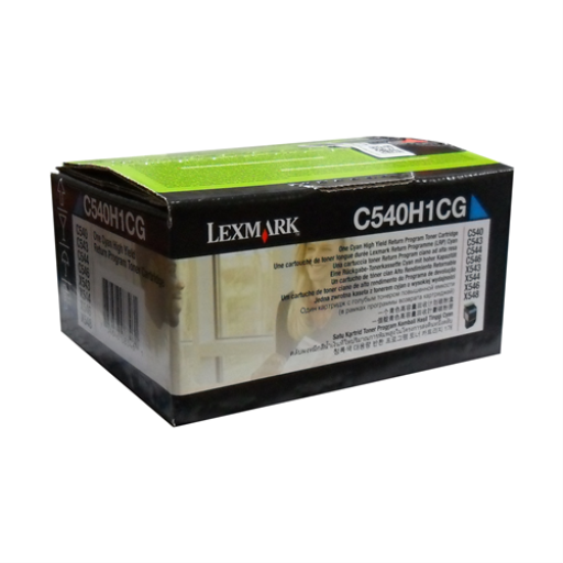 Lexmark C54x,X54x Cyan Return Program 2K Toner Cartridge Lexmark