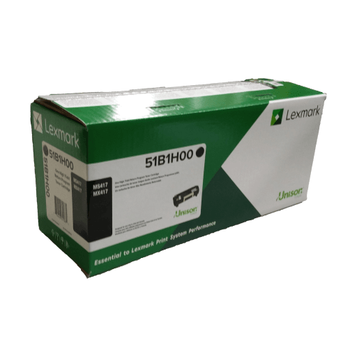 Lexmark MS/MX 417, 517, 617 Return Program 8.5K Toner Cartridge Part no.: 51B1H00 – – Non Moving – Lexmark
