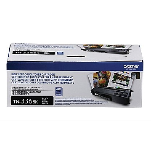 Brother TN336BK Black Toner Cartridge, High Yield Brother