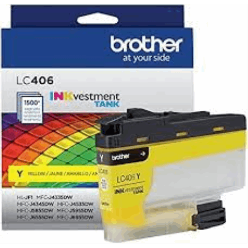 Brother Genuine LC406XLYS High-Yield Yellow Ink Cartridge Brother