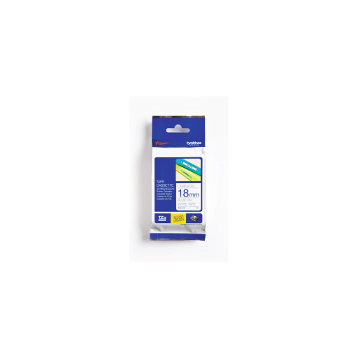Brother Genuine TZe243 Blue on White Laminated Tape for P-touch Label Makers, 18 mm wide x 8 m long Brother