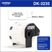 Brother Genuine DK3235 Black/White Removable Adhesive Food Safety Labels (800 labels)   2.1  x 1.1  (54mm x 29 mm) Brother