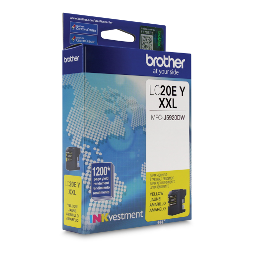 Brother LC20EYS INKvestment Yellow Ink Cartridge, Super High Yield (XXL Series) Brother