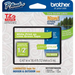 Brother Genuine TZEMQG35 White Print on Lime Green Tape for P-touch Label Makers, 12 mm wide x 4 m long Brother