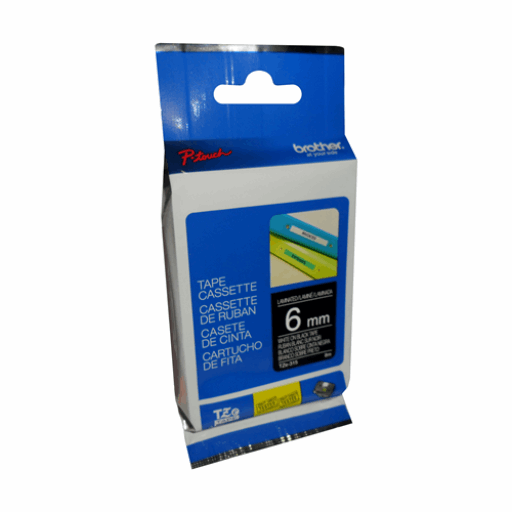 Brother Genuine TZe315 White on Black Laminated Tape for P-touch Label Makers, 6 mm wide x 8 m long Brother
