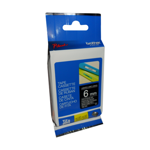 Brother Genuine TZe315 White on Black Laminated Tape for P-touch Label Makers, 6 mm wide x 8 m long Brother