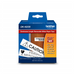Brother DK-4205 Black/White Removable Continuous Length Paper Tape   2.4" x 100' (62 mm x 30.4 m) Brother