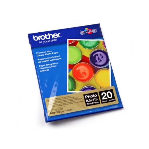 Brother BP71GLTR Innobella  Premium Glossy Paper (8.5" x 11") Brother