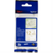 Brother Genuine TZER234 Decorative Gold on White Satin Ribbon for P-touch Label Makers, 12 mm wide x 4 m long Brother