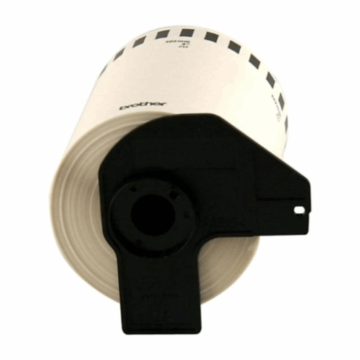 Brother DK-2243 Black/White Continuous Length Paper Tape   4" x 100' (101 mm x 30.4 m) Brother