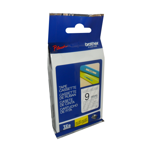 Brother Genuine TZe121 Black on Clear Laminated Tape for P-touch Label Makers, 9 mm wide x 8 m long Brother