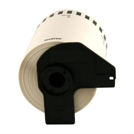 Brother DK-2243 Black/White Continuous Length Paper Tape   4" x 100' (101 mm x 30.4 m) Brother