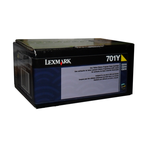 Lexmark CS/CX310,410,510 Yellow Return Program 1K Toner Cartridge – – Toners – Lexmark