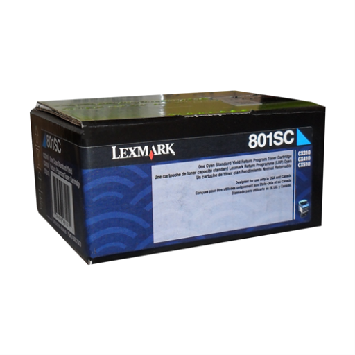 Lexmark CX310,410,510 Cyan Return Program 2K Toner Cartridge – – Toners – Lexmark
