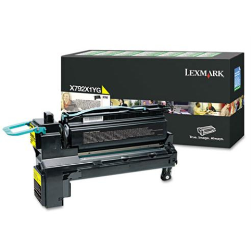 Lexmark X792 Yellow Return Programme 20K Print Cartridge Part no.: X792X1YG – – Toners – Lexmark