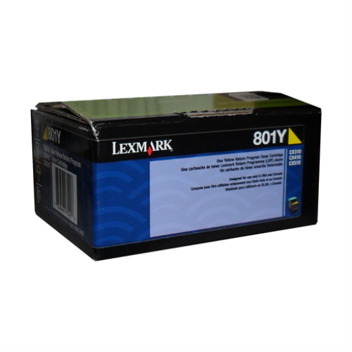 Lexmark CX310,410,510 Yellow Return Program 1K Toner Cartridge – – Toners – Lexmark
