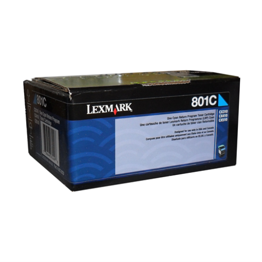 Lexmark CX310,410,510 Cyan Return Program 1K Toner Cartridge – – Toners – Lexmark