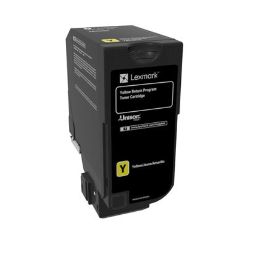 Lexmark74C10Y0 CS720,CS/CX725 Yellow Return Program 3K Toner Cartridge – – Toners – Lexmark