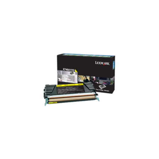 Lexmark X746,748 Yellow Return Program 7K Toner Cartridge – – Toners – Lexmark