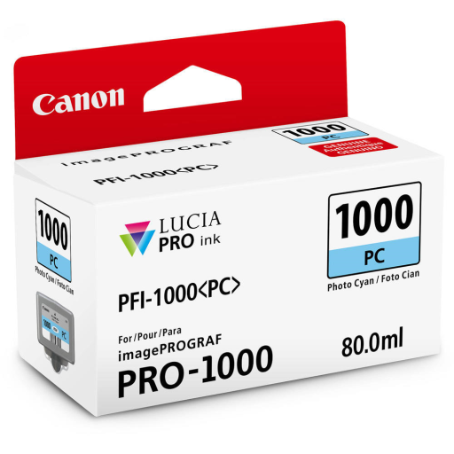 PFI-1000 Photo Cyan Ink Tank – – Inkjets – Canon