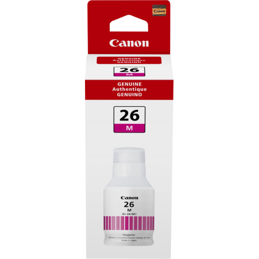 GI-26 Magenta Ink Bottle SKU 4422C001 – – Inkjets – Canon