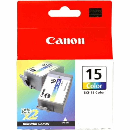 BCI-15 Colour Twin Ink Cartridge SKU 8191A003 – – Inkjets – Canon