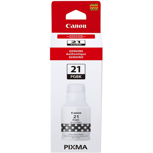 GI-21 Pigment Black Ink Bottle SKU 4526C001 – – Inkjets – Canon
