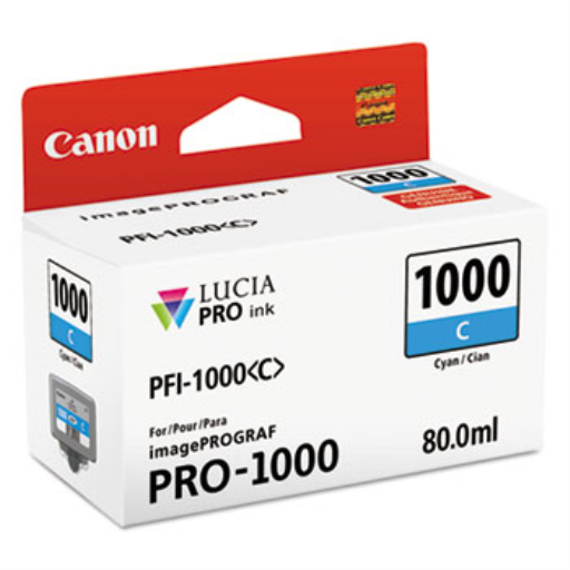 PFI-1000 Cyan SKU 0547C002 – – Inkjets – Canon