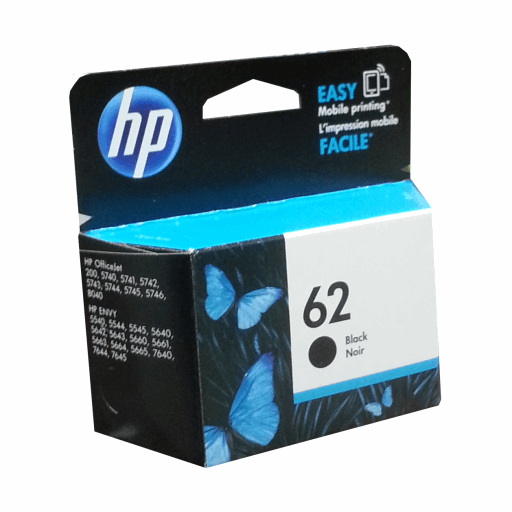 HP 62 Black Ink Cartridge C2P04AN – – Inkjets – HP Canada