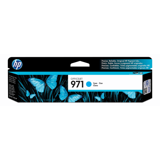 HP 971 Cyan Ink Cartridge – – Inkjets – HP Canada