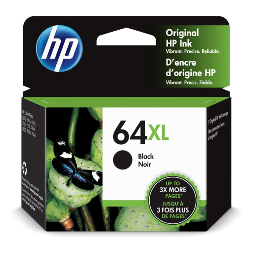 HP 64XL Black Original Ink Cartridge – – Inkjets – HP Canada