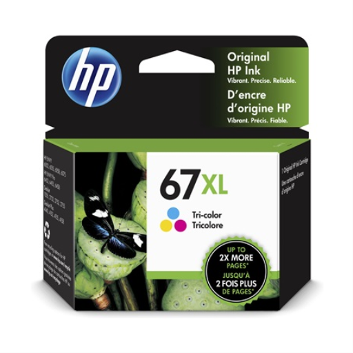 HP 67XL Tri-color Original Ink Crtg – – Inkjets – HP Canada
