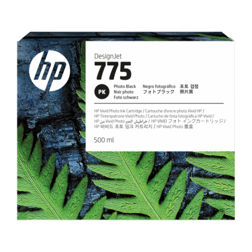 1XB21A HP HP 775 500ml Photo Black DesignJet Ink Cartridge – – Inkjets – HP Canada