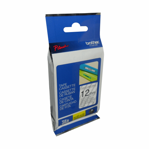Brother Genuine TZe131 Black on Clear Laminated Tape for P-touch Label Makers, 12 mm wide x 8 m long – – PTouch – Brother