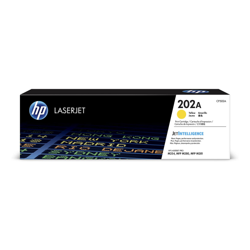 HP 202A Yellow LaserJet Toner Cartridge – – Toners – HP Canada