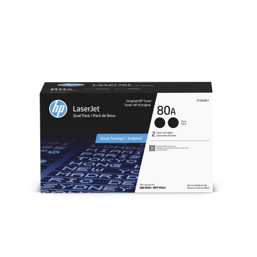 HP 80A Black Dual LaserJet Toner Cartridge – – Toners – HP Canada