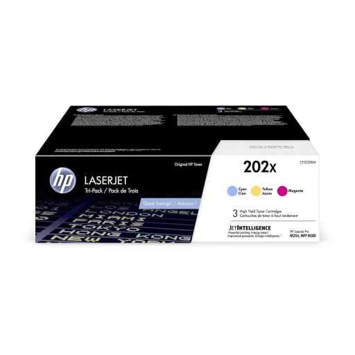 HP 202X CYM Original LJ Toner Cartridges – – Toners – HP Canada