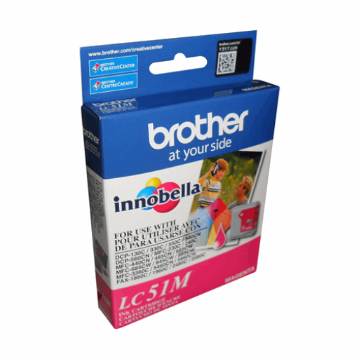 Brother LC51MS Innobella Magenta Ink Cartridge, Standard Yield – – Inkjets – Brother