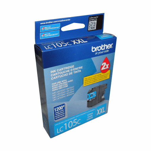 Brother LC105CS Innobella Cyan Ink Cartridge, Super High Yield (XXL Series) – – Inkjets – Brother