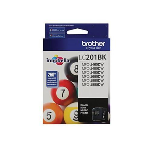 Brother LC201BKS Innobella Black Ink Cartridge, Standard Yield – – Inkjets – Brother