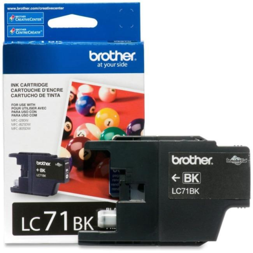 Brother LC71BKS Innobella Black Ink Cartridge, Standard Yield – – Inkjets – Brother