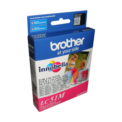 Brother LC51MS Innobella Magenta Ink Cartridge, Standard Yield – – Inkjets – Brother