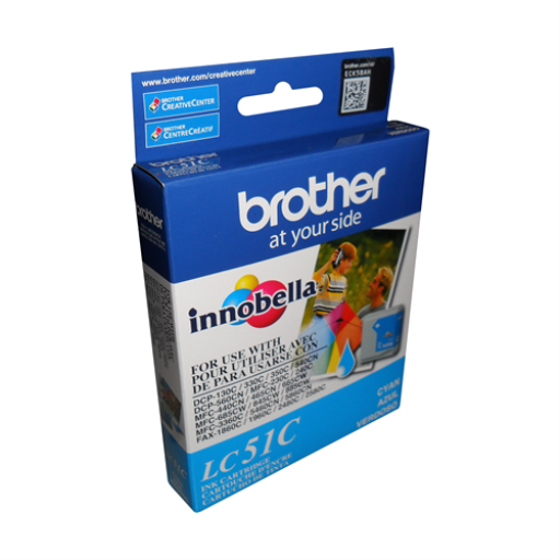 Brother LC51CS Innobella Cyan Ink Cartridge, Standard Yield – – Inkjets – Brother