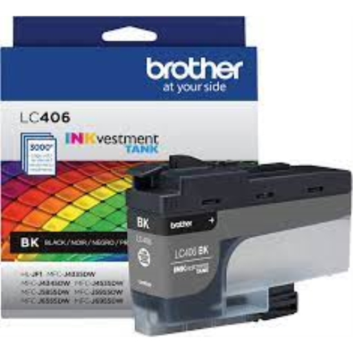 Brother LC406BKS INKvestment Black Ink Cartridge – – Inkjets – Brother