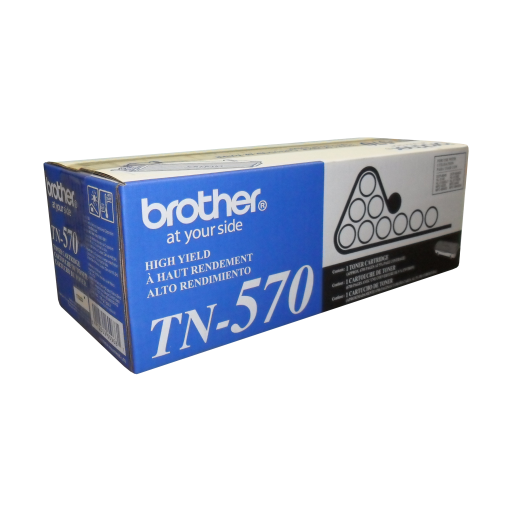 Brother TN570 Black Toner Cartridge, High Yield – – Laser – Brother