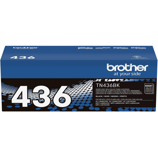 Brother TN436BK Black Toner Cartridge, Super High Yield – – Laser – Brother