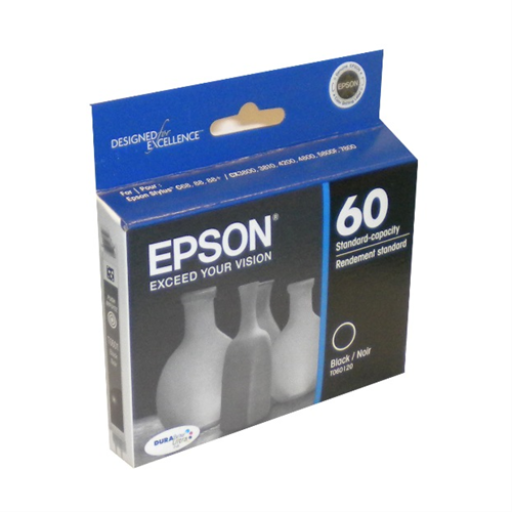 T060120S Epson 60 Black Original Ink Cartridge – – Inkjets – Epson