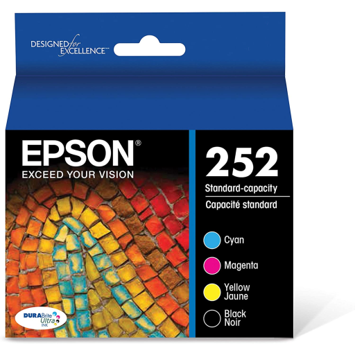 T252120BCS Epson 252 Durabrite Ultra Black & Color Combo Pack-Vonex