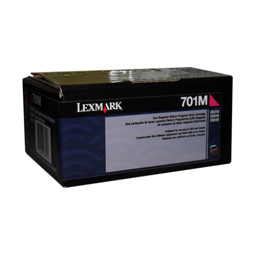 70C10M0 Lexmark CS/CX310,410,510 Magenta Return Program 1K Toner Cartridge – – Toners – Lexmark